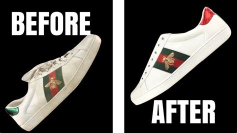 clean gucci ace sneakers|how to clean Gucci ace shoes.